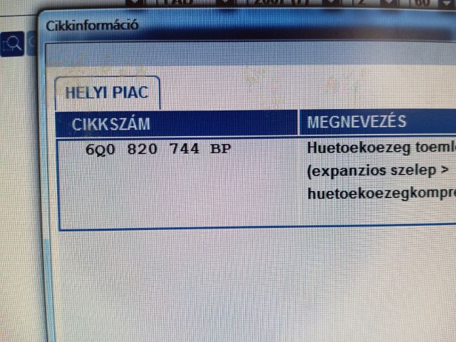 bontott SKODA FABIA II Klíma Cső