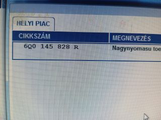 bontott SKODA FABIA II Turbócső