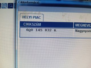 bontott SKODA FABIA II Turbócső