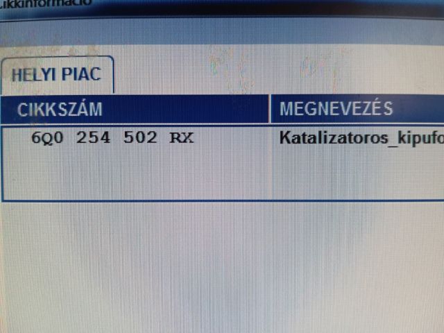 bontott SKODA FABIA II Katalizátor