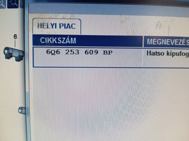 bontott SKODA FABIA II Komplett Kipufogó Rendszer