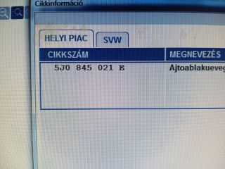 bontott SKODA FABIA II Bal első Ablak