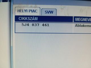 bontott SKODA FABIA II Bal első Ablakemelő Szerkezet (Elektromos)