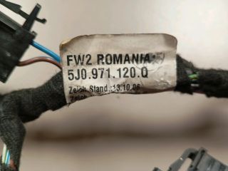 bontott SKODA FABIA II Bal első Ajtó Kábelköteg