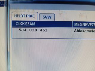 bontott SKODA FABIA II Bal hátsó Ablakemelő Szerkezet (Elektromos)