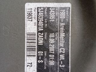 bontott SKODA FABIA II Bal hátsó Ablakemelő Szerkezet (Elektromos)