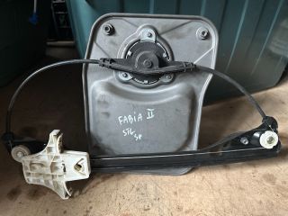 bontott SKODA FABIA II Bal hátsó Ablakemelő Szerkezet (Mechanikus)