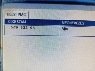 bontott SKODA FABIA II Bal hátsó Ajtó (Részeivel)