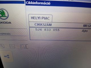 bontott SKODA FABIA II Bal hátsó Ajtó (Részeivel)