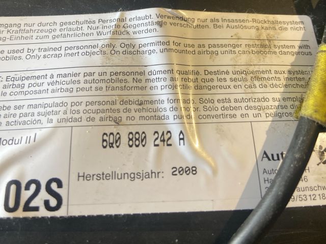 bontott SKODA FABIA II Bal Oldallégzsák