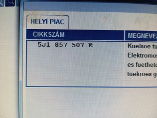 bontott SKODA FABIA II Bal Visszapillantó Tükör (Elektromos)