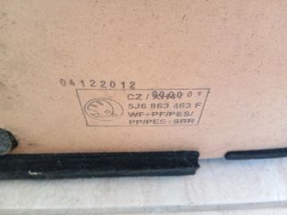 bontott SKODA FABIA II Csomagtér Tálca