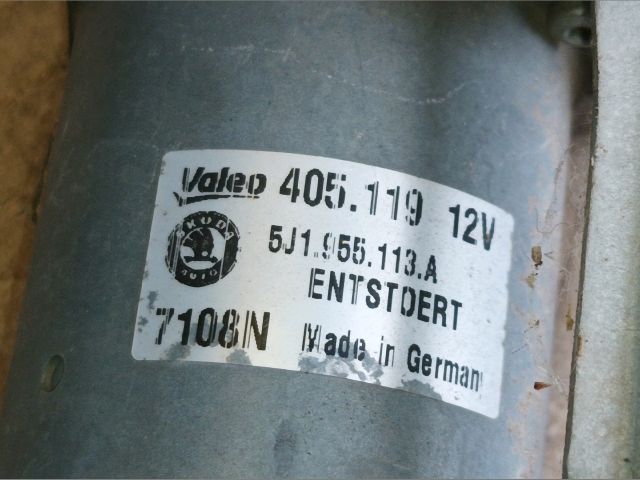 bontott SKODA FABIA II Első Ablaktörlő Szerkezet Motorral