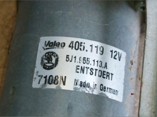 bontott SKODA FABIA II Első Ablaktörlő Szerkezet Motorral