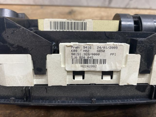 bontott SKODA FABIA II Fűtéskapcsoló (manuális klímás)