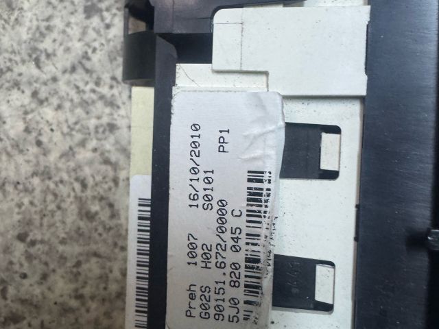 bontott SKODA FABIA II Fűtéskapcsoló (manuális klímás)