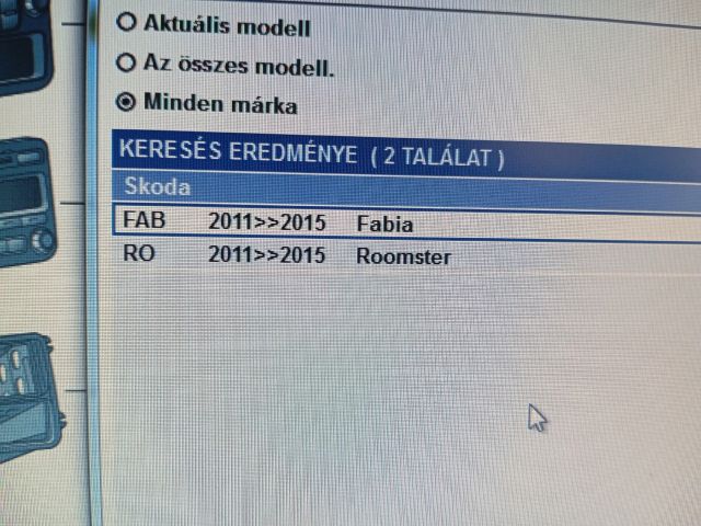 bontott SKODA FABIA II Fűtéskapcsoló (manuális klímás)