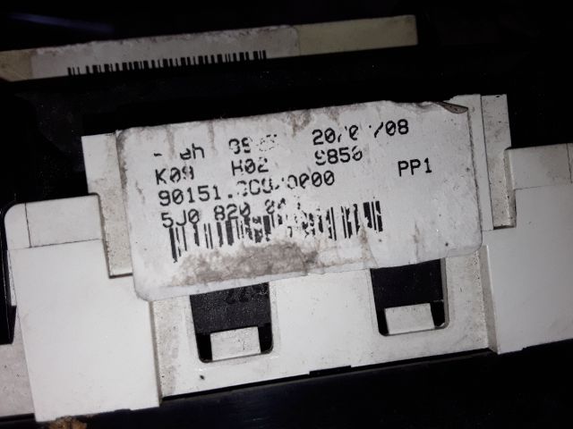 bontott SKODA FABIA II Fűtéskapcsoló (manuális klímás)