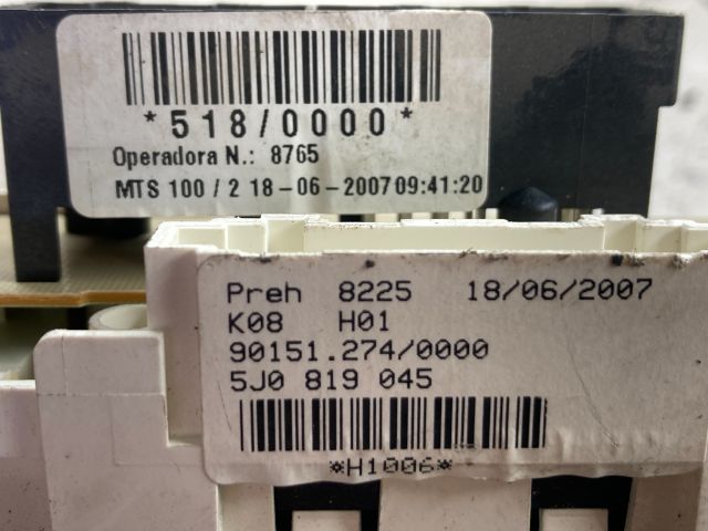 bontott SKODA FABIA II Fűtéskapcsoló (Nem klímás)