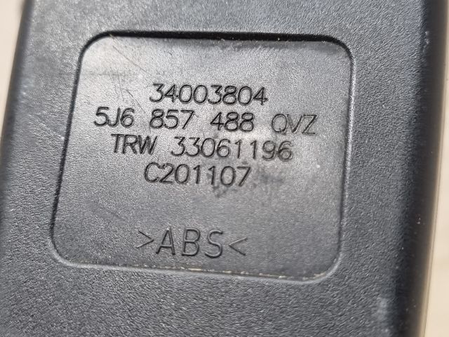 bontott SKODA FABIA II Hátsó középső Biztonsági Öv Csat