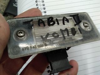 bontott SKODA FABIA II Hátsó Rendszámtábla Világítás