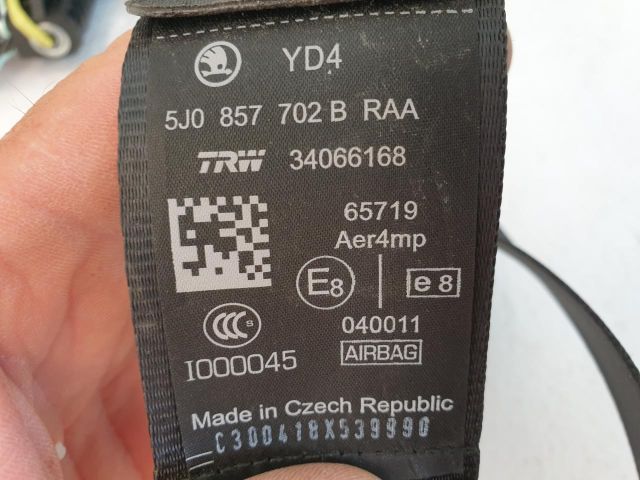 bontott SKODA FABIA II Jobb első Övfeszítő