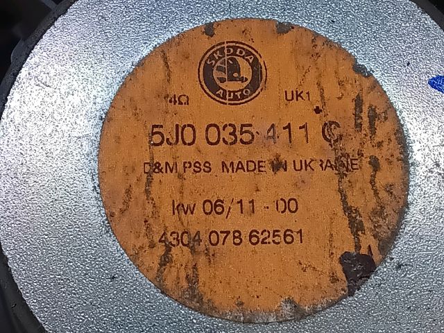 bontott SKODA FABIA II Jobb hátsó Hangszóró