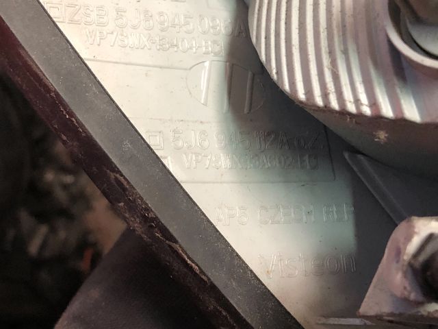 bontott SKODA FABIA II Jobb Hátsó Lámpa