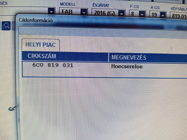 bontott SKODA FABIA III Fűtőradiátor