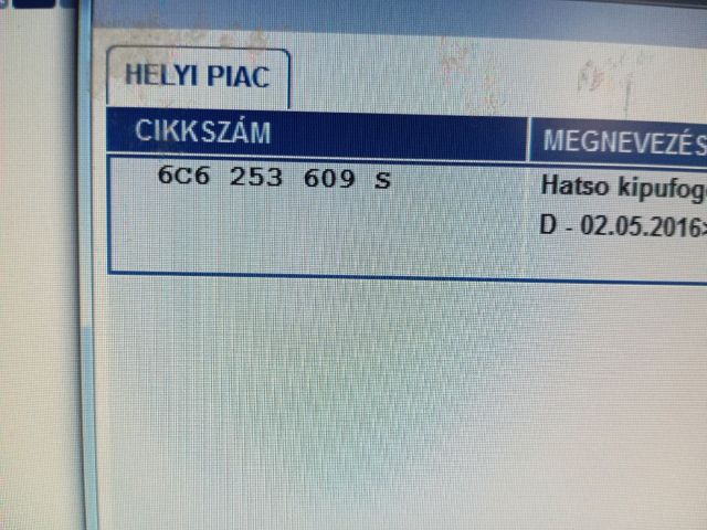 bontott SKODA FABIA III Hátsó Kipufogó Dob