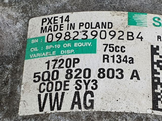 bontott SKODA FABIA III Klímakompresszor