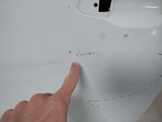 bontott SKODA FABIA III Bal első Ajtó (Üres lemez)