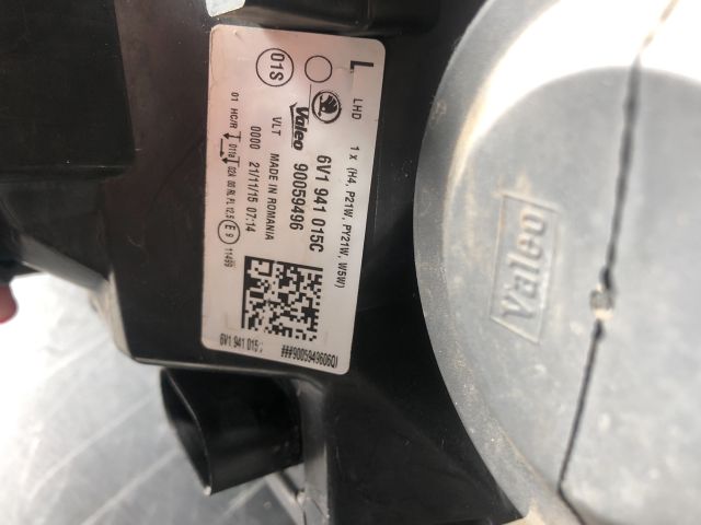 bontott SKODA FABIA III Bal Fényszóró