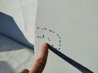 bontott SKODA FABIA III Bal hátsó Ajtó (Üres lemez)