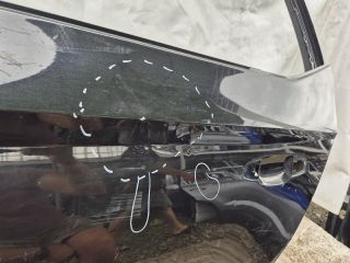 bontott SKODA FABIA III Bal hátsó Ajtó (Üres lemez)