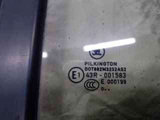 bontott SKODA FABIA III Bal hátsó Fixüveg (Ajtóban)