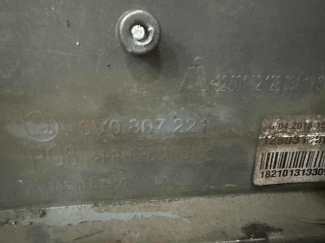 bontott SKODA FABIA III Első Lökhárító (Üresen)