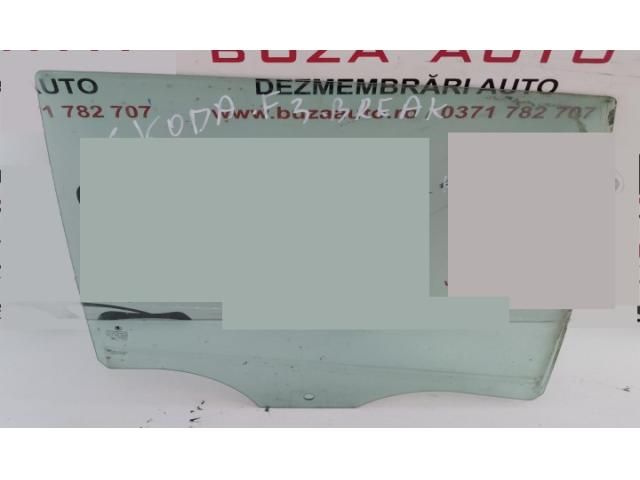 bontott SKODA FABIA III Jobb hátsó Ablak