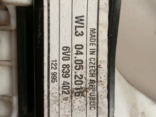 bontott SKODA FABIA III Jobb hátsó Ablakemelő Szerkezet (Mechanikus)