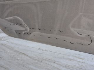 bontott SKODA FABIA III Jobb hátsó Ajtó (Üres lemez)