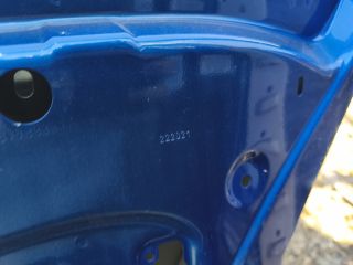 bontott SKODA FABIA III Jobb hátsó Ajtó (Üres lemez)