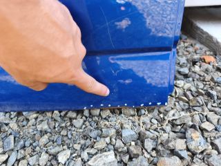 bontott SKODA FABIA III Jobb hátsó Ajtó (Üres lemez)