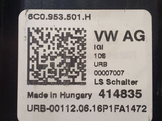 bontott SKODA FABIA III Komplett Kormánykapcsoló (Bajuszkapcsoló)