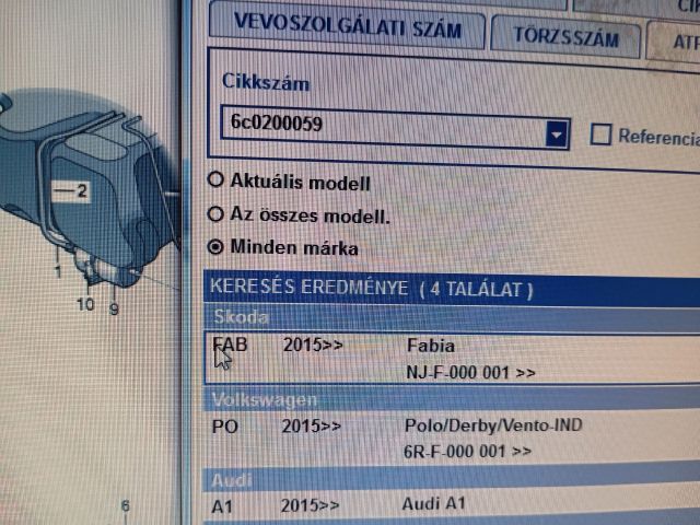 bontott SKODA FABIA III Üzemanyagcső