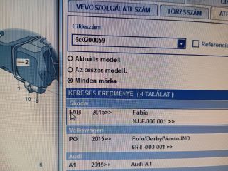 bontott SKODA FABIA III Üzemanyagcső