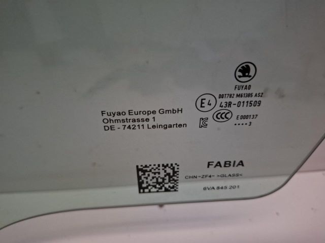 bontott SKODA FABIA IV Bal első Ablak