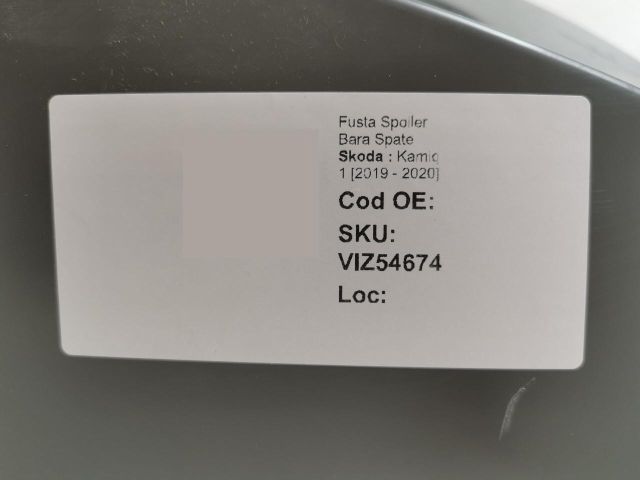 bontott SKODA KAMIQ Hátsó Lökhárító Alsó (Műanyag)
