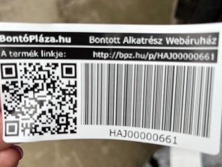 bontott SKODA KAROQ Csomagtérajtó (Üres lemez)