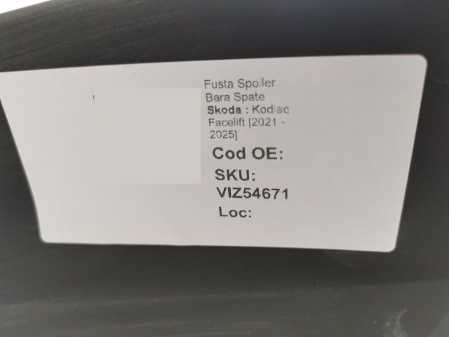 bontott SKODA KODIAQ Hátsó Lökhárító Alsó (Műanyag)