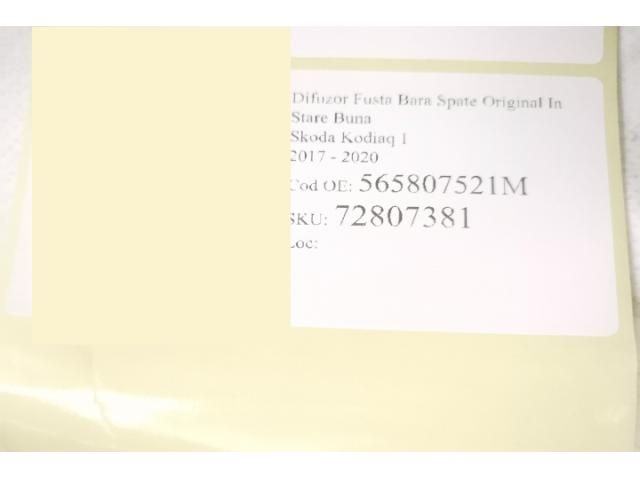 bontott SKODA KODIAQ Hátsó Lökhárító Légterelő